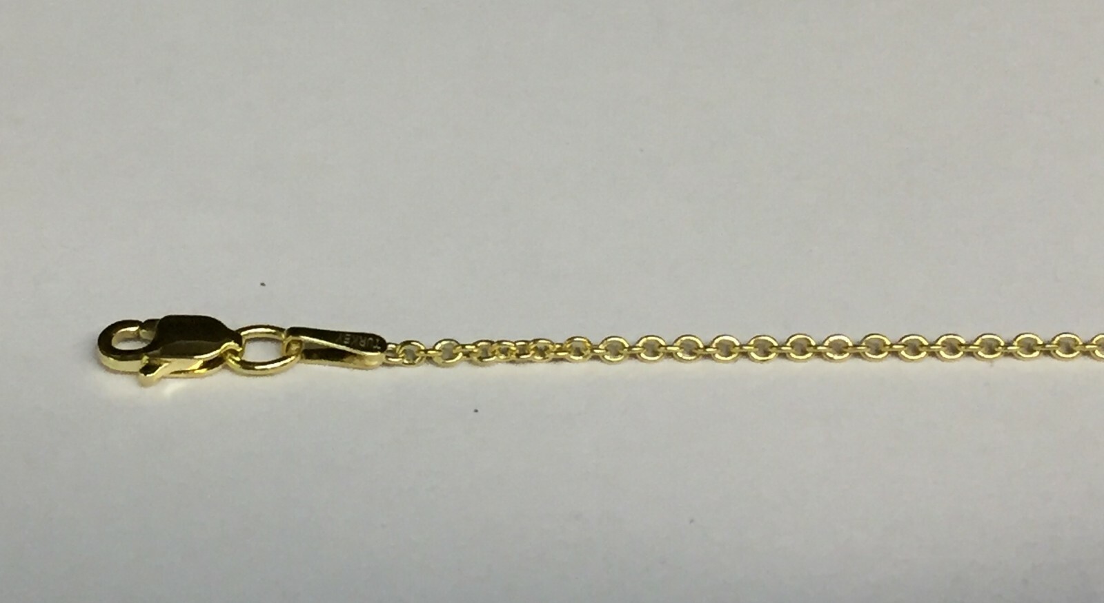 14k Yellow Gold 18″ Cable Link Pendant Chain/Necklace 1.9 mm 2 grams RCAB50