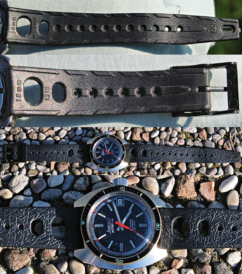 Diver Steel Loreleix Automatic SUB 200 mt. Watch 1970s Bakelite Bezel