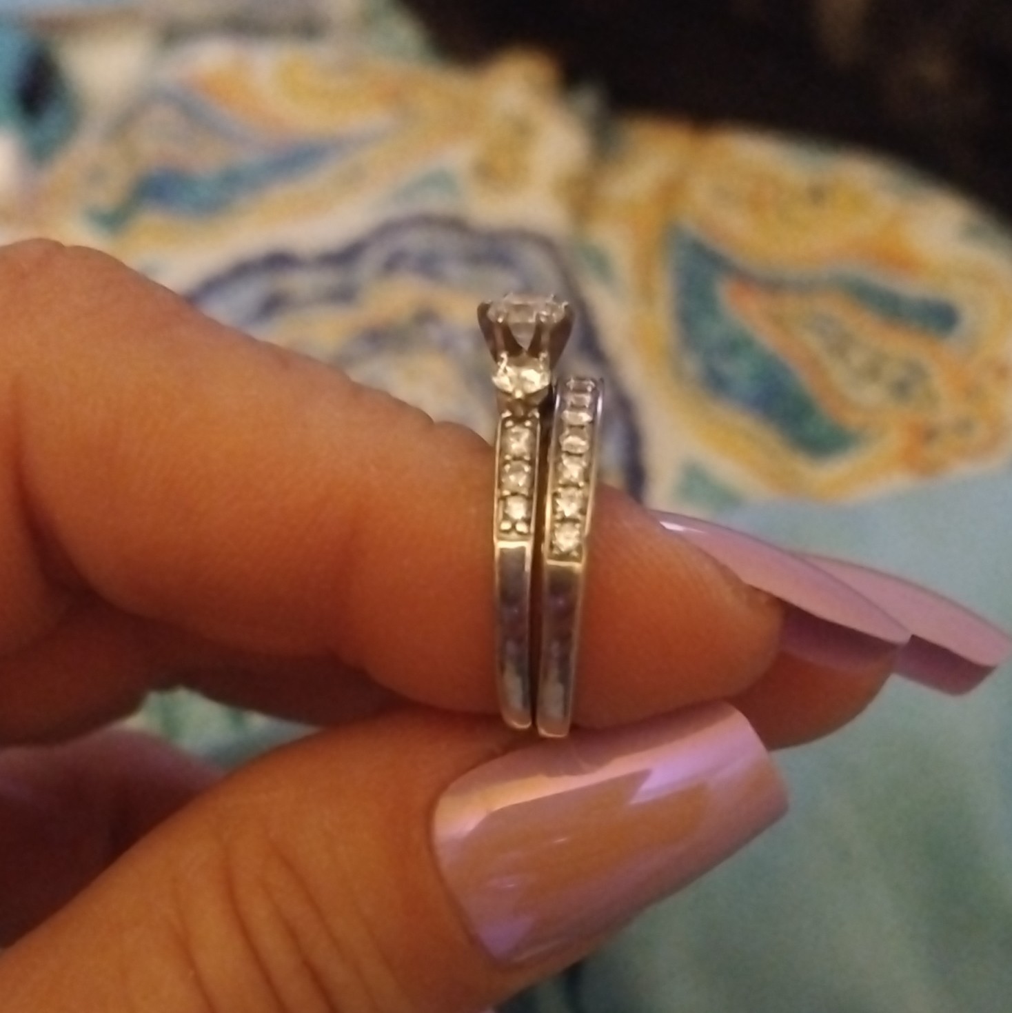 White Gold Bridal/Anniversary Set