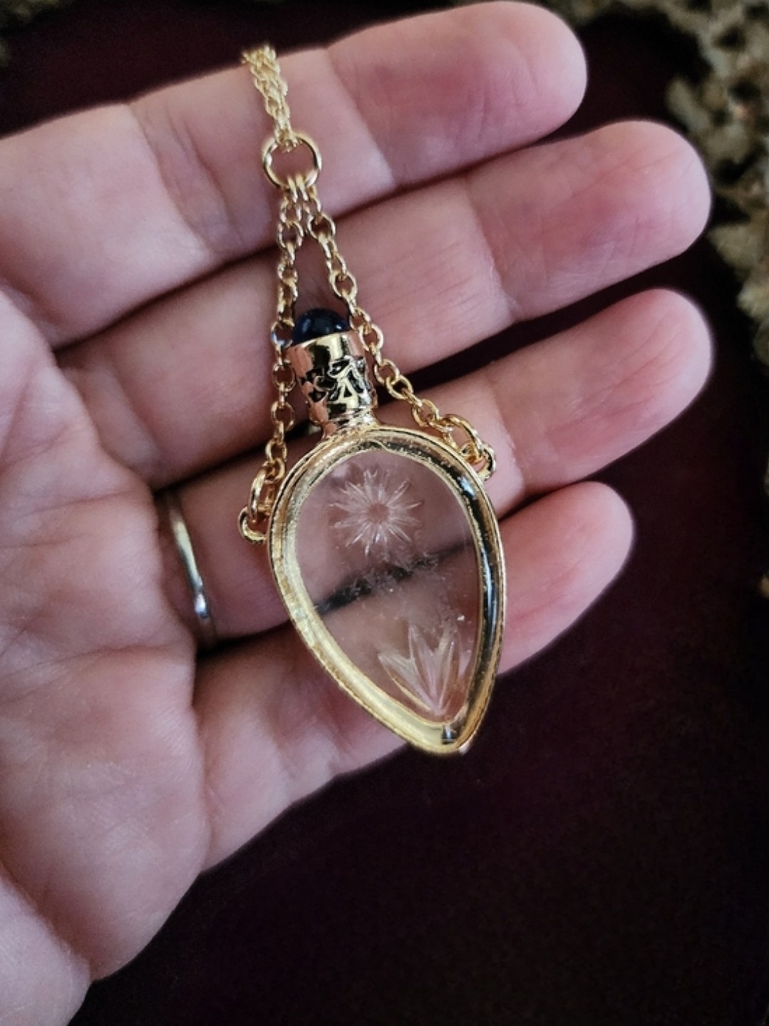 Camphor Style Glass Bottle Lariat Necklace Co