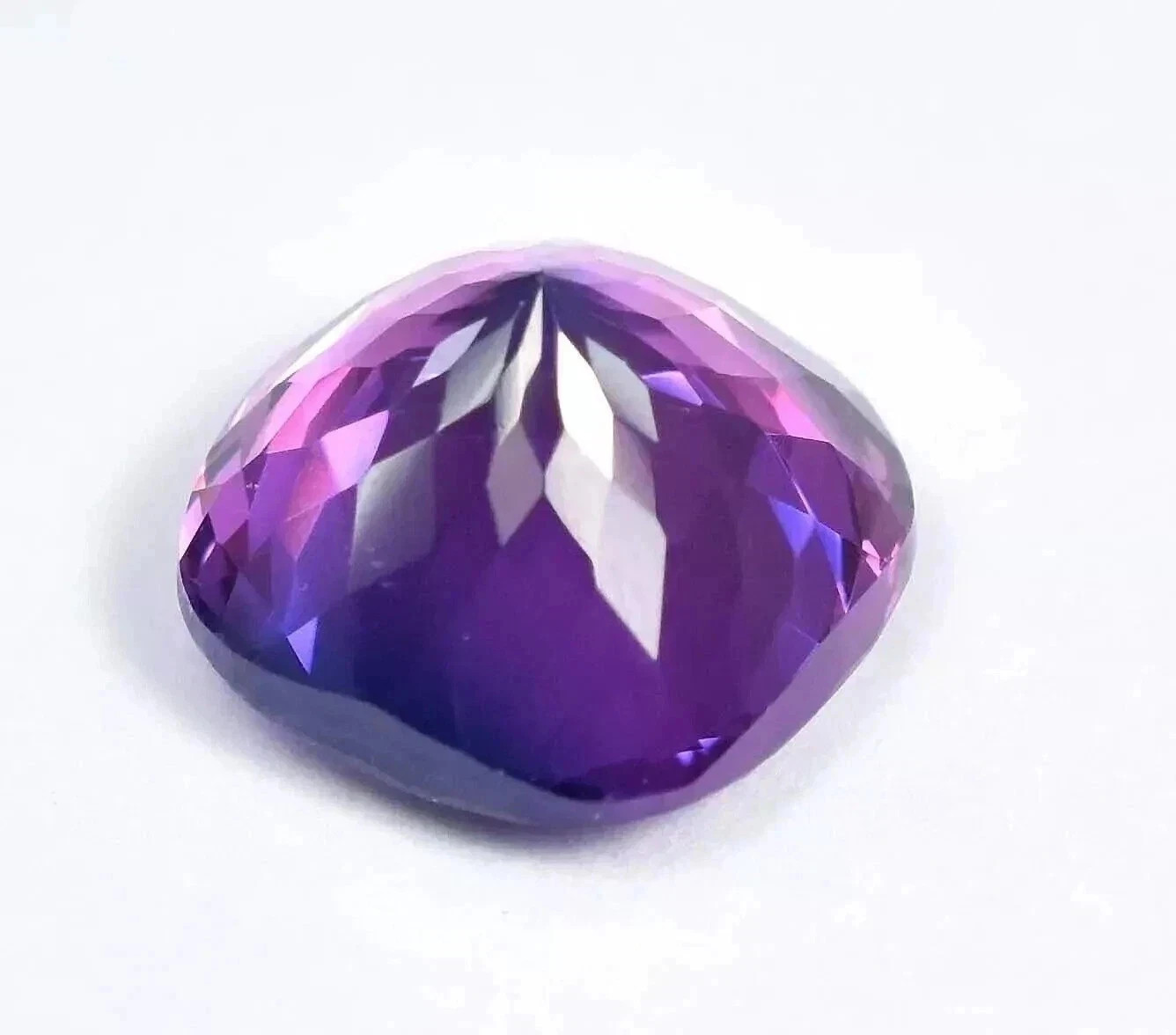 Natural EGL Certified 10 Ct Purple Blue Sapphire Cushion Cut Loose Gemstone AAA+