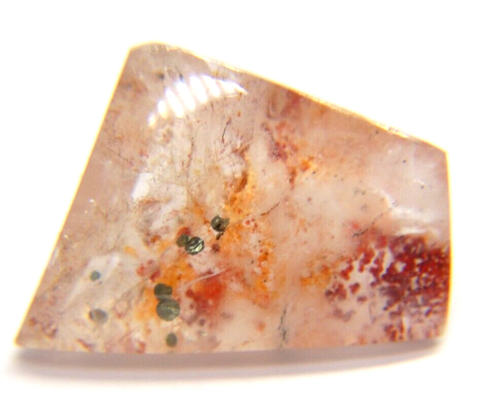 IP-15 Ironite Quartz 11.70ct 14x20x6mm free form limonite Hematoide fire quartz