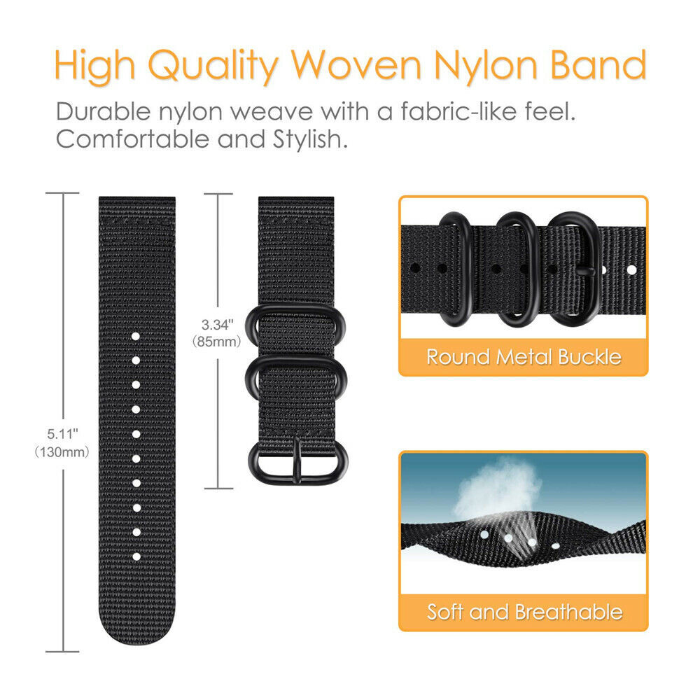 22mm Quick Release Nylon Strap For Amazfit GTR 4 3 3 Pro 2 2e Watch