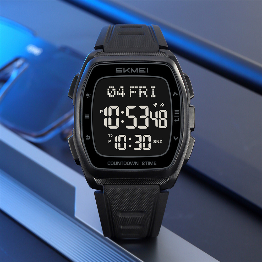 SKMEI Men Watch Countdown Stopwatch Fashion Boys Digital Wristwatch Sport Watch