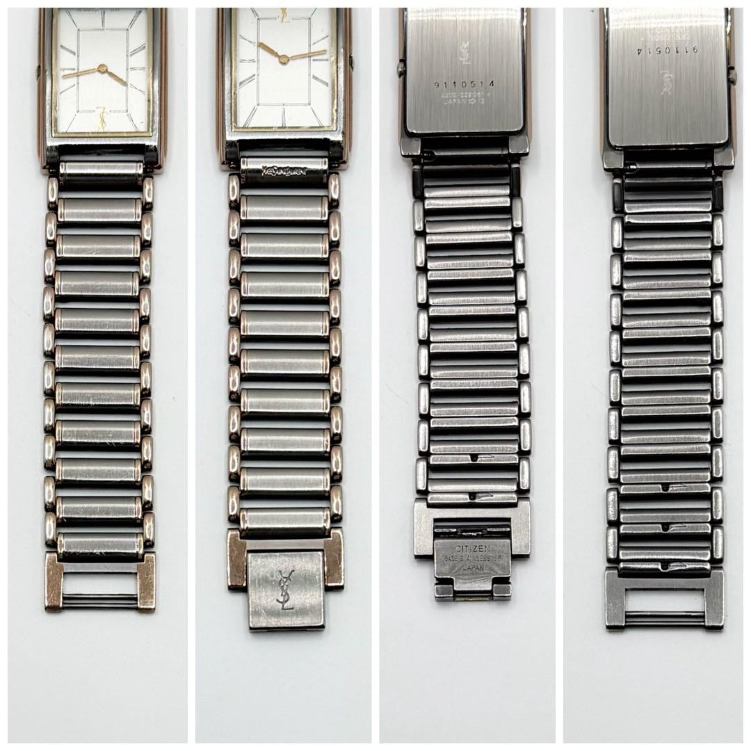 Yves Saint Laurent 2202229061Y Watch Roman Silver Bronze Stainless Steel