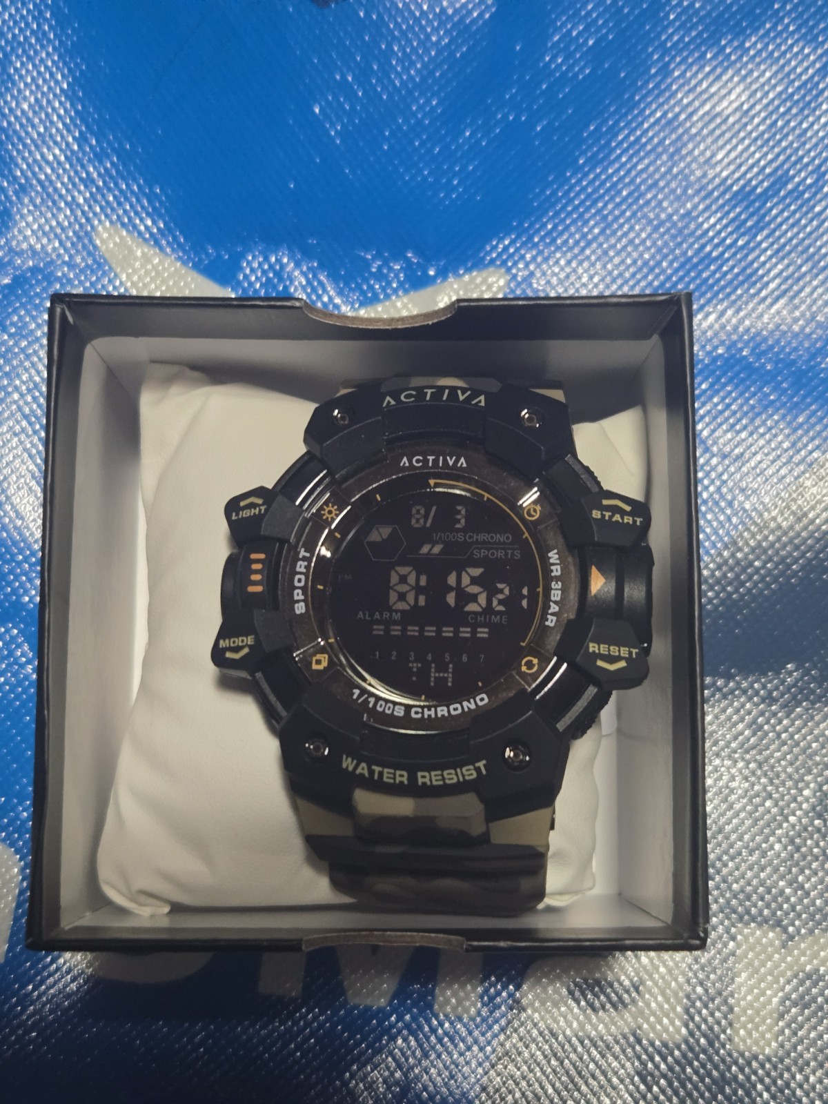 Activa Invicta Men’s Digital Watch 30mm Black And Camo (ACW8050MC-001)