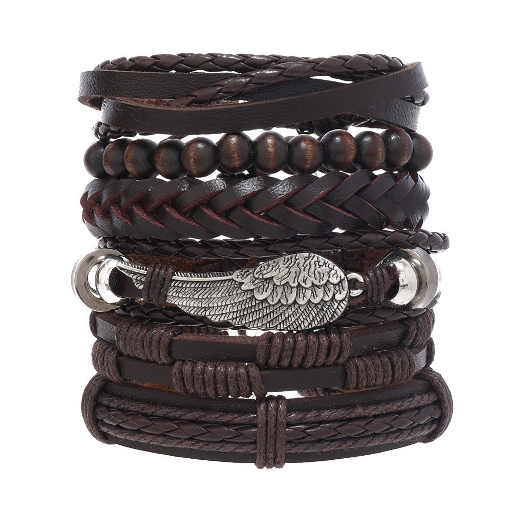 12/30 Wholesale Lot Hot Unisex Handmade Braided PU Leather Bracelet Wristband US
