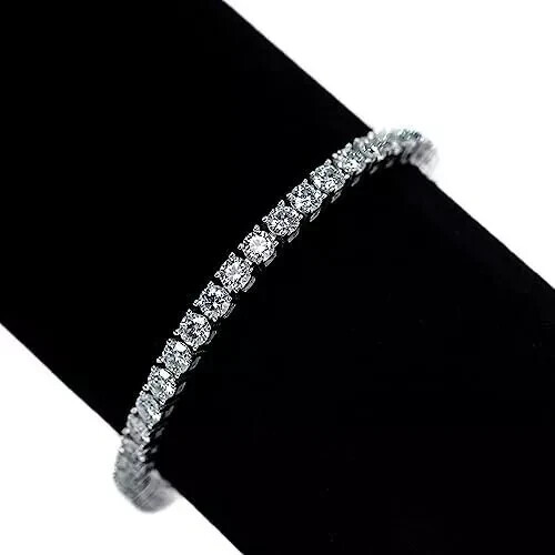 11.5-13.8CTTW Tennis Bracelet, Lab-created diamonds, VVS1, D-Color, Silver 925