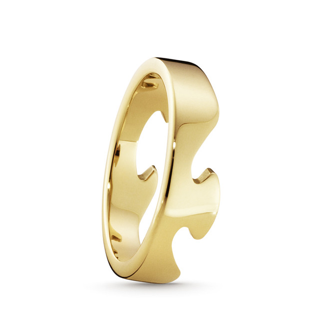 Georg Jensen Fusion End Ring – 18 kt. Yellow Gold. #1367 B