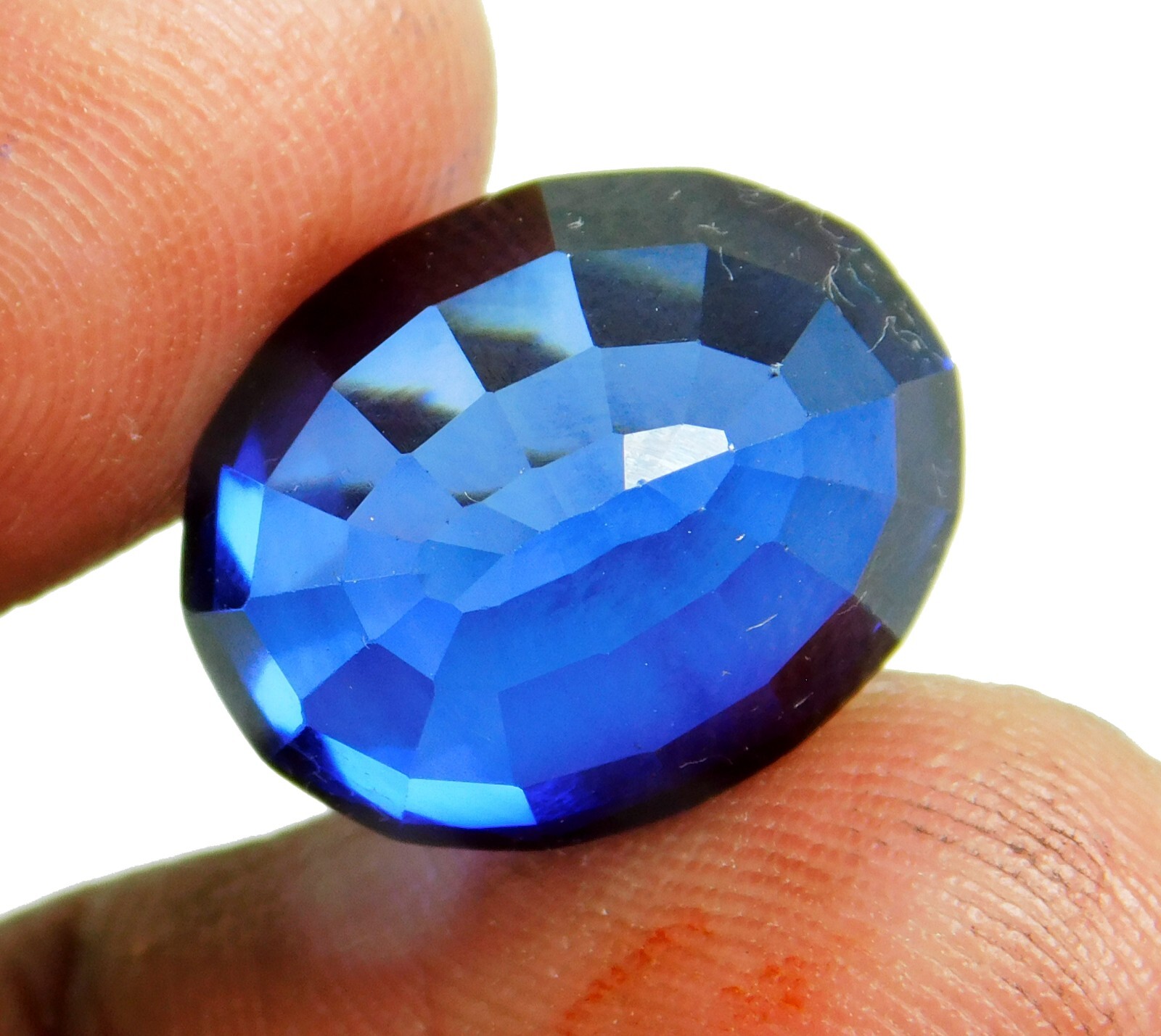 Natural Kashmiri Royal Blue Sapphire Certified Oval Cut 18.60 Ct Loose Gemstone