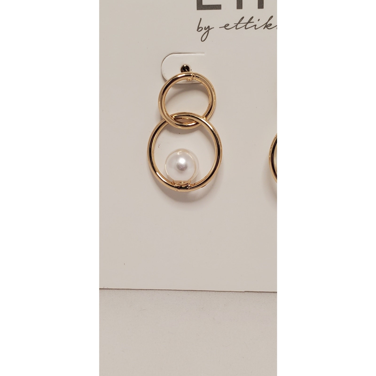 ETK By Ettika Gold Rings and Pearl Earrings