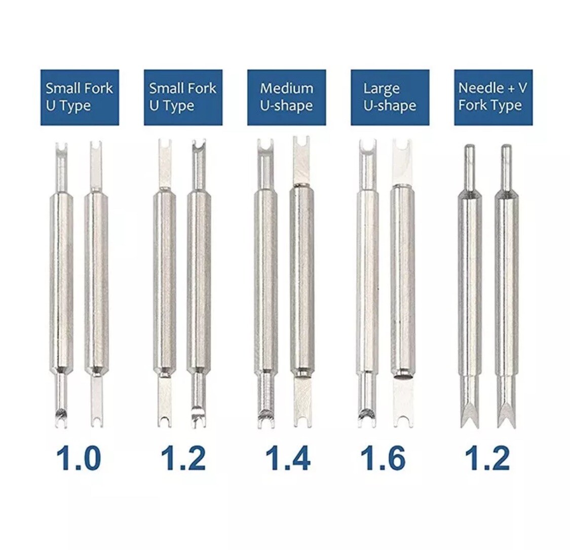 Watch Bracelet Spring Bar Tweezer Removing Tool+8 Pins For ROLEX 6825 Band Kit