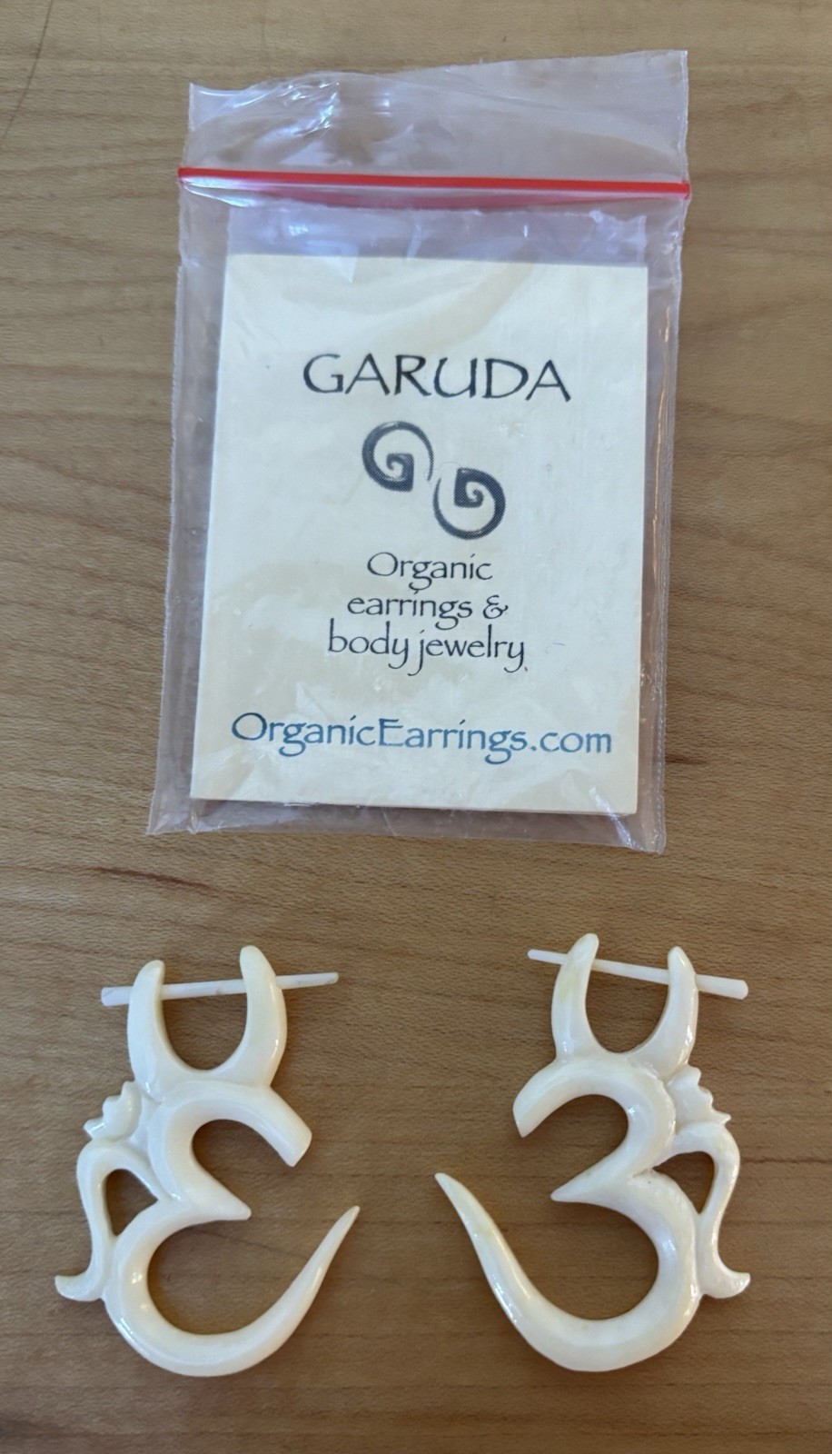 Garuda Body Jewelry Organic Earrings
