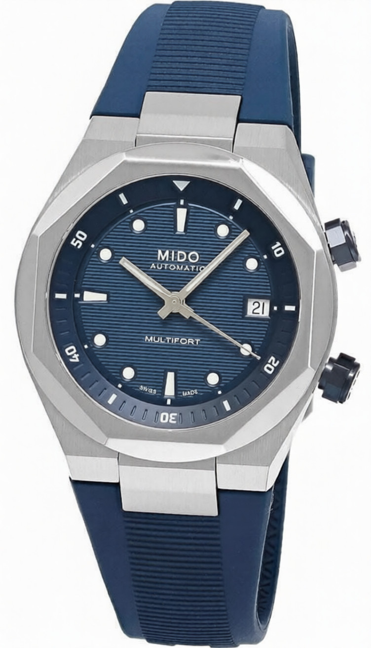Mido Multifort 8 Two Crowns 40 MM Mens Watch M0475071704100 / M047.507.17.041.00