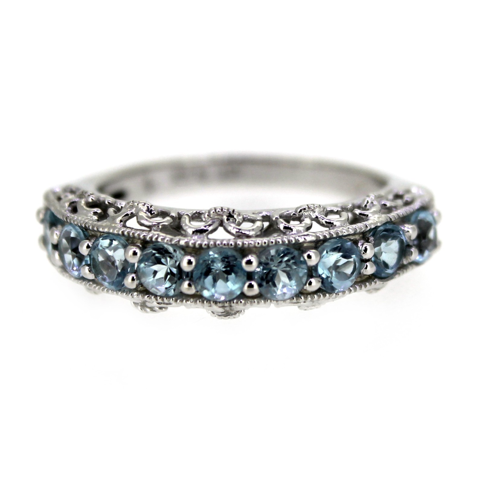 925 Sterling Silver – Choose Multi Gemstone Engagement Band Ring.