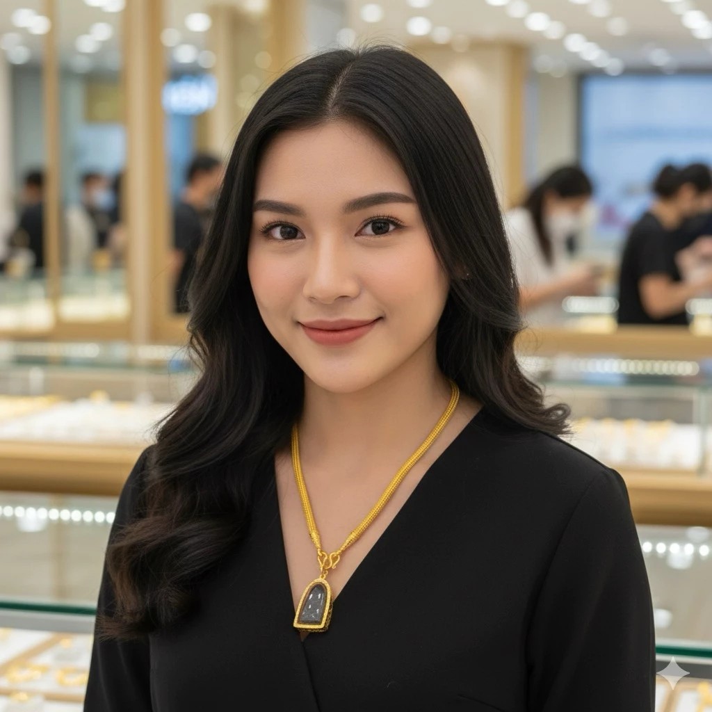 U3 Necklace Chain Gold Plated LP Thuad Amulet Thai Design Yellow 4mm 22 Inch