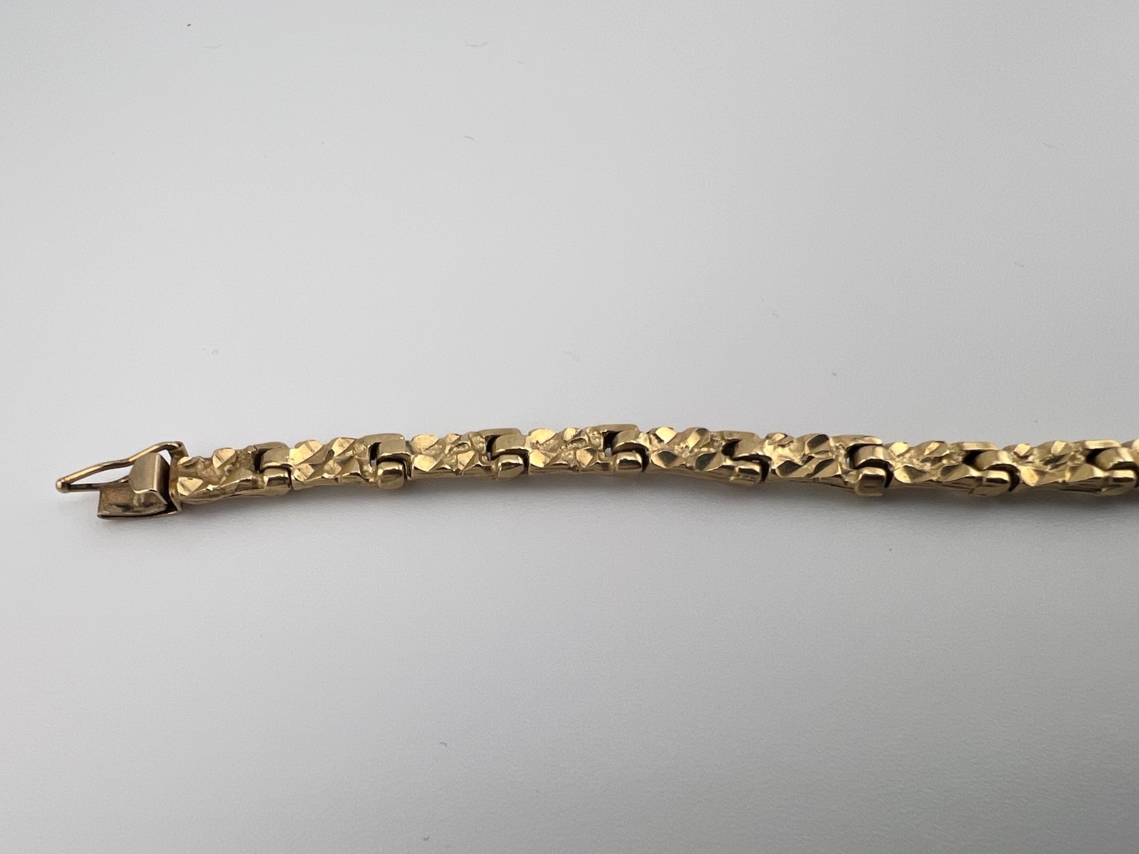Late 1970’s 14K Gold Nugget Style Bracelet by Michael Anthony Paolombizio