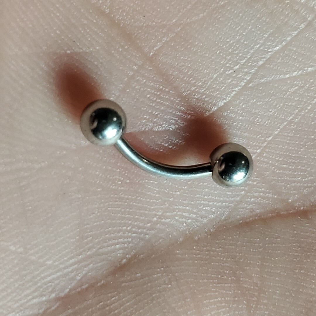 Surgical Steel Curved Barbell 4mm Balls 18g 16g 14g 6mm 8mm 10mm USA Ship Fast