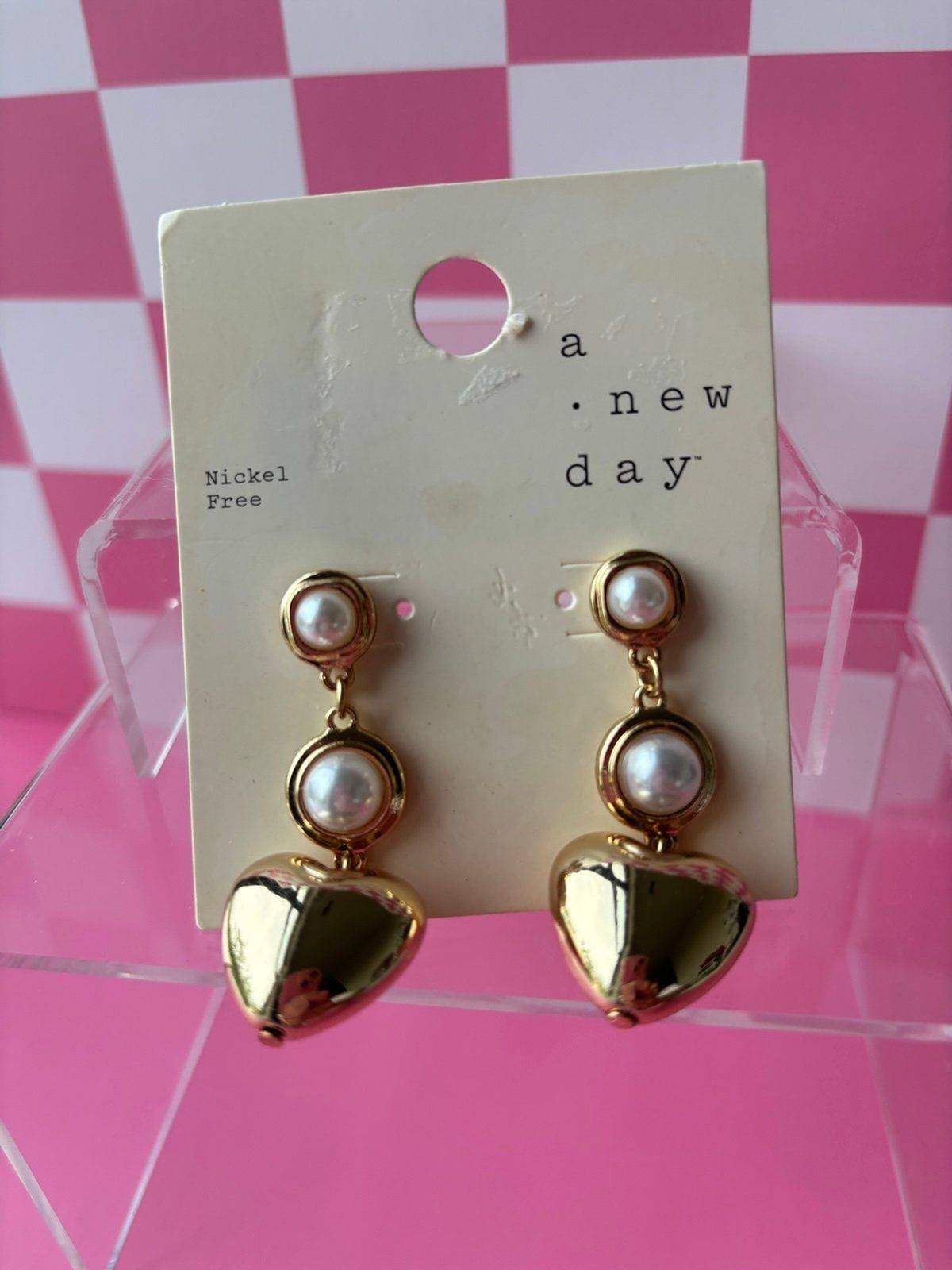 Heart Dangle Earrings