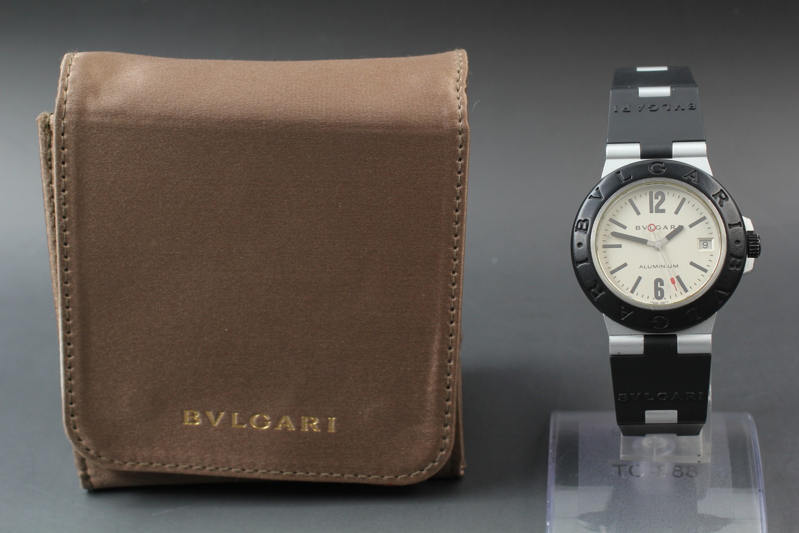 [Exc+5 w/ Case] Bvlgari Aluminium AL38A Automatic White Dial 38mm Men’s Watch