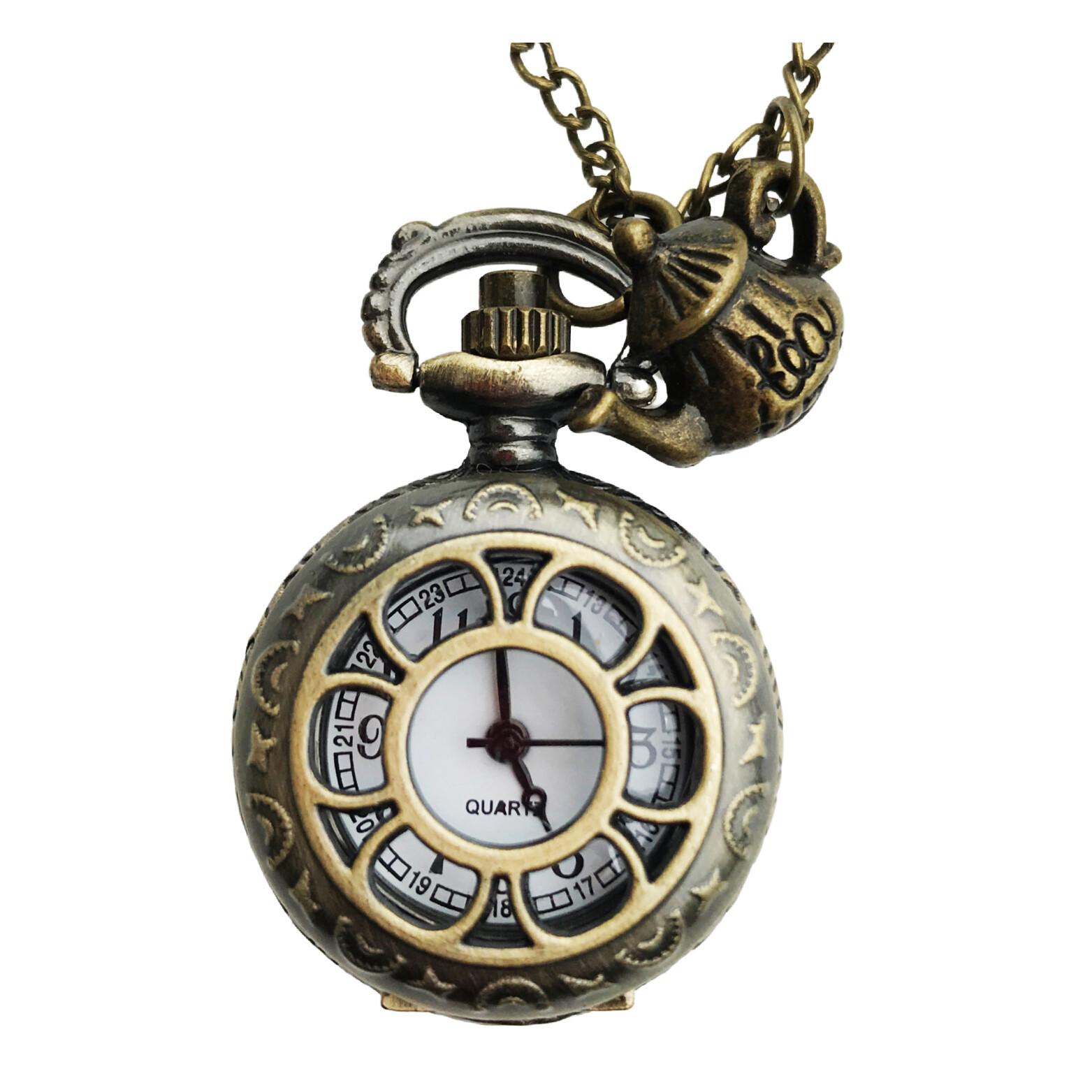 Alice in Wonderland necklace costume accessories jewelry pocket watch
