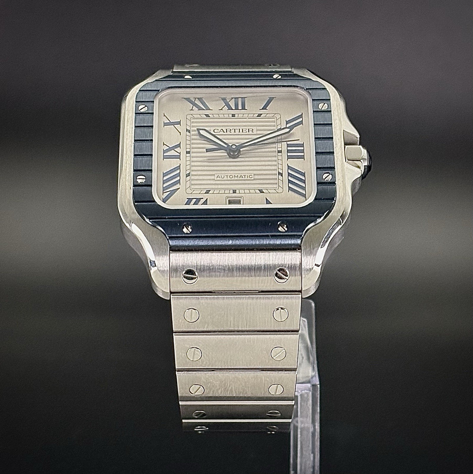 Cartier Santos de Cartier Large WSSA0048 | Blue Bezel | 2022 Full Set
