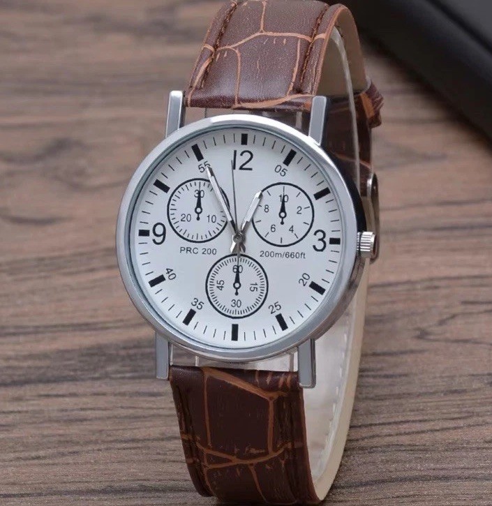 Quartz Wristwatch Men Casual Business Fashion, Luxury Brown 🔥