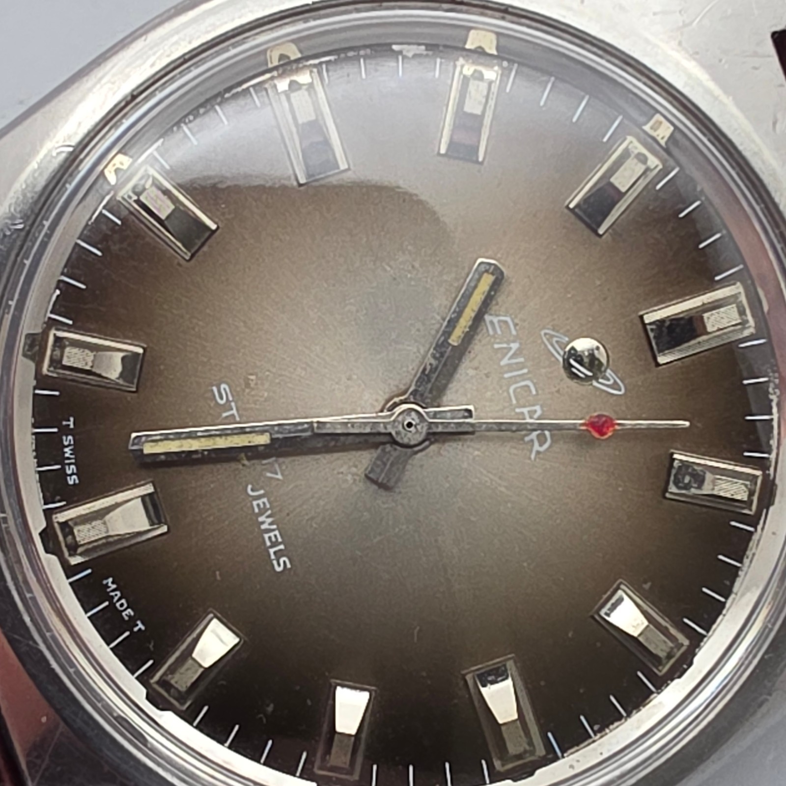 Vintage ENICAR Ocean Pearl men’s manual wind watch AR-160 SWISS MADE 1970s