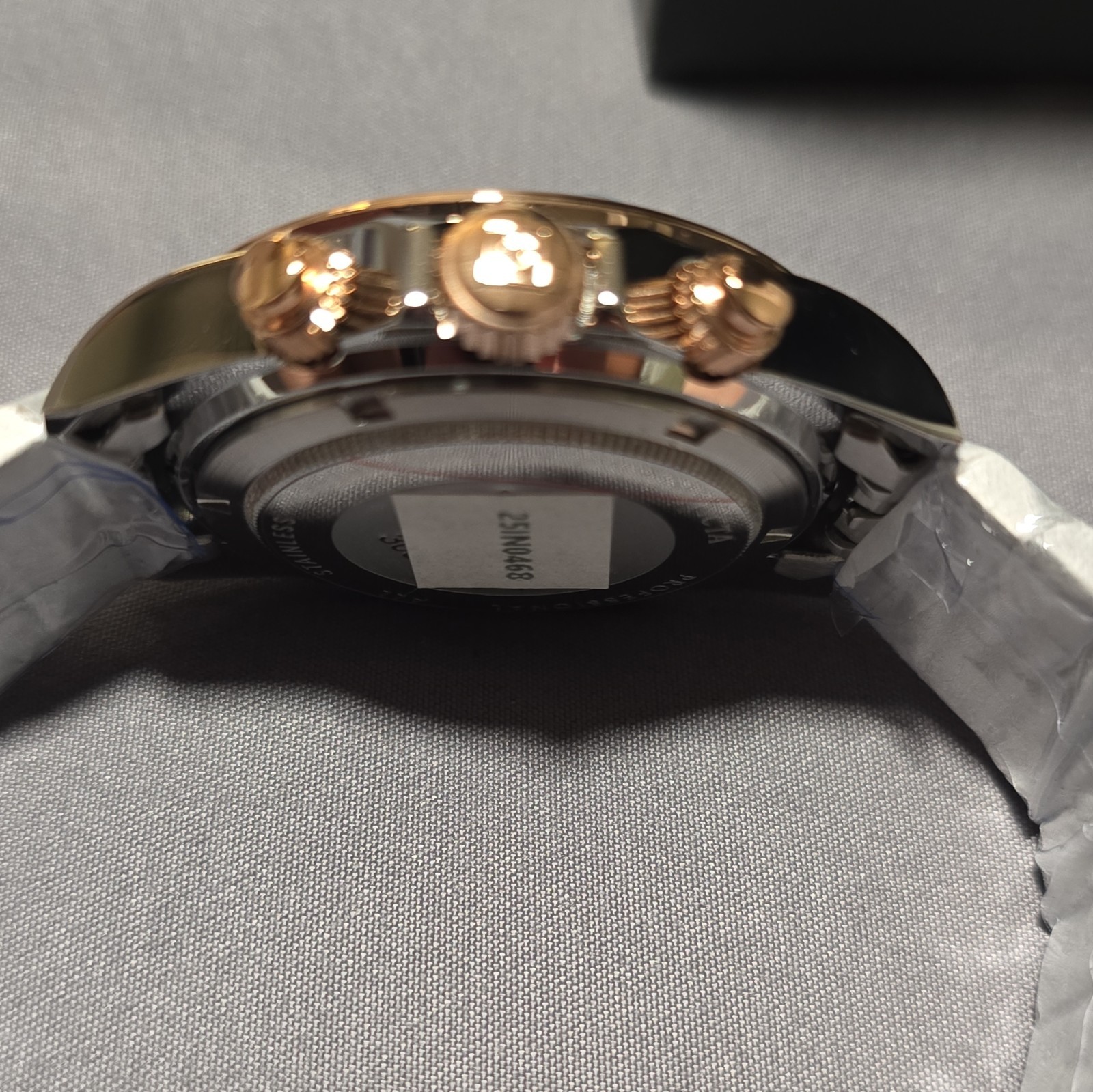 Invicta Speedway Quartz Chronograph 200m Two-Tone Black Dial Tachymeter w/ Box
