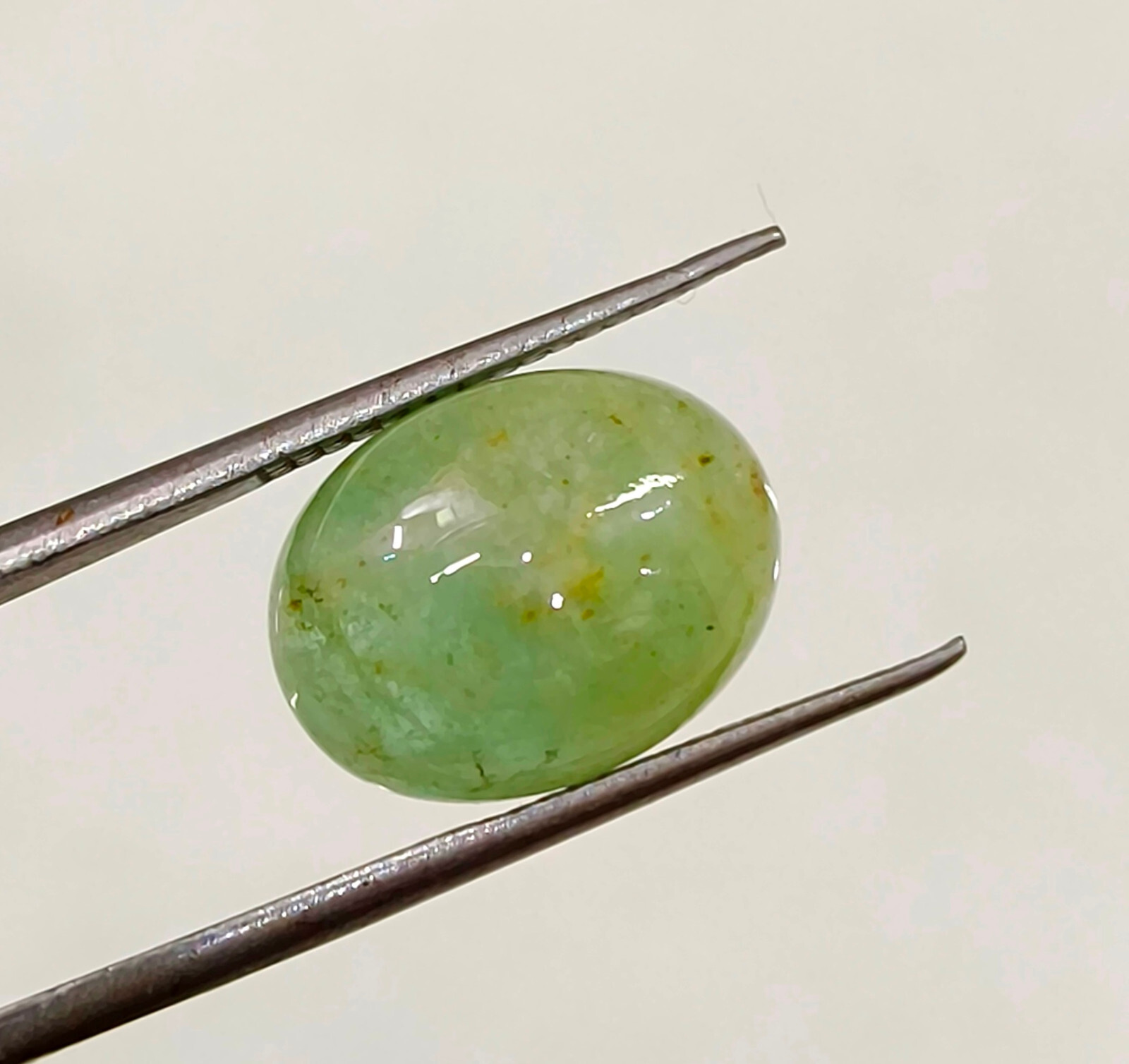 Natural Russian Top Rich Green Emerald Oval Cabochon Loose Gemstone H88