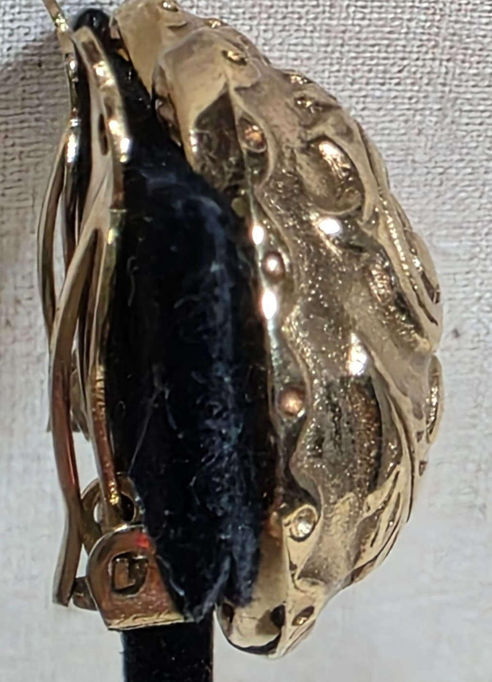 Vintage Givenchy Paris.New York Domed Clip-on Earrings