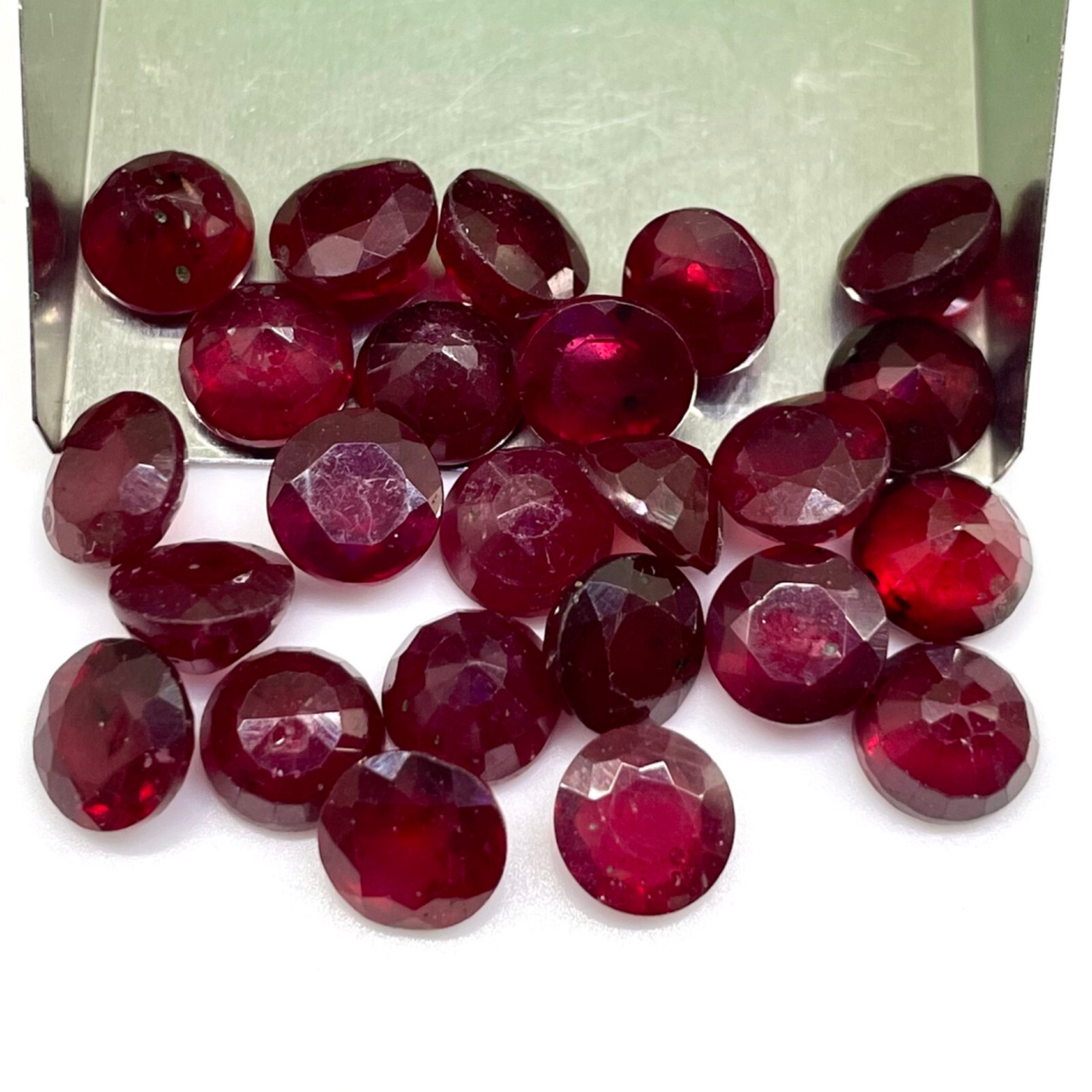 6 Pcs Natural Ruby 6mm Round Cut Rich Red Loose Gemstones Wholesale Lot