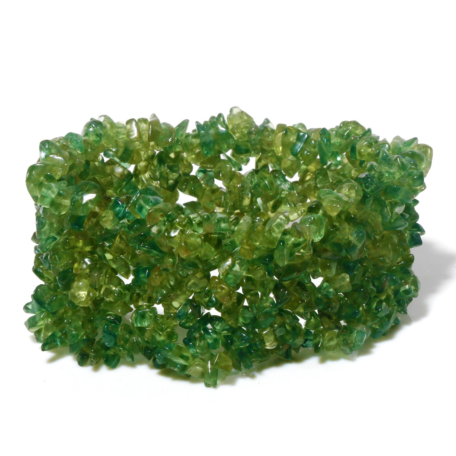 Natural Gemstone Chip Stretch Bracelet Multi Layer Beaded Jewelry Choose Stone