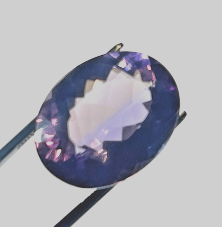 GENUINE AMETHYST OVAL FACETED GEM 14.70 CTS 19.3X15.1X8.8 MM BELOW WHOLESALE