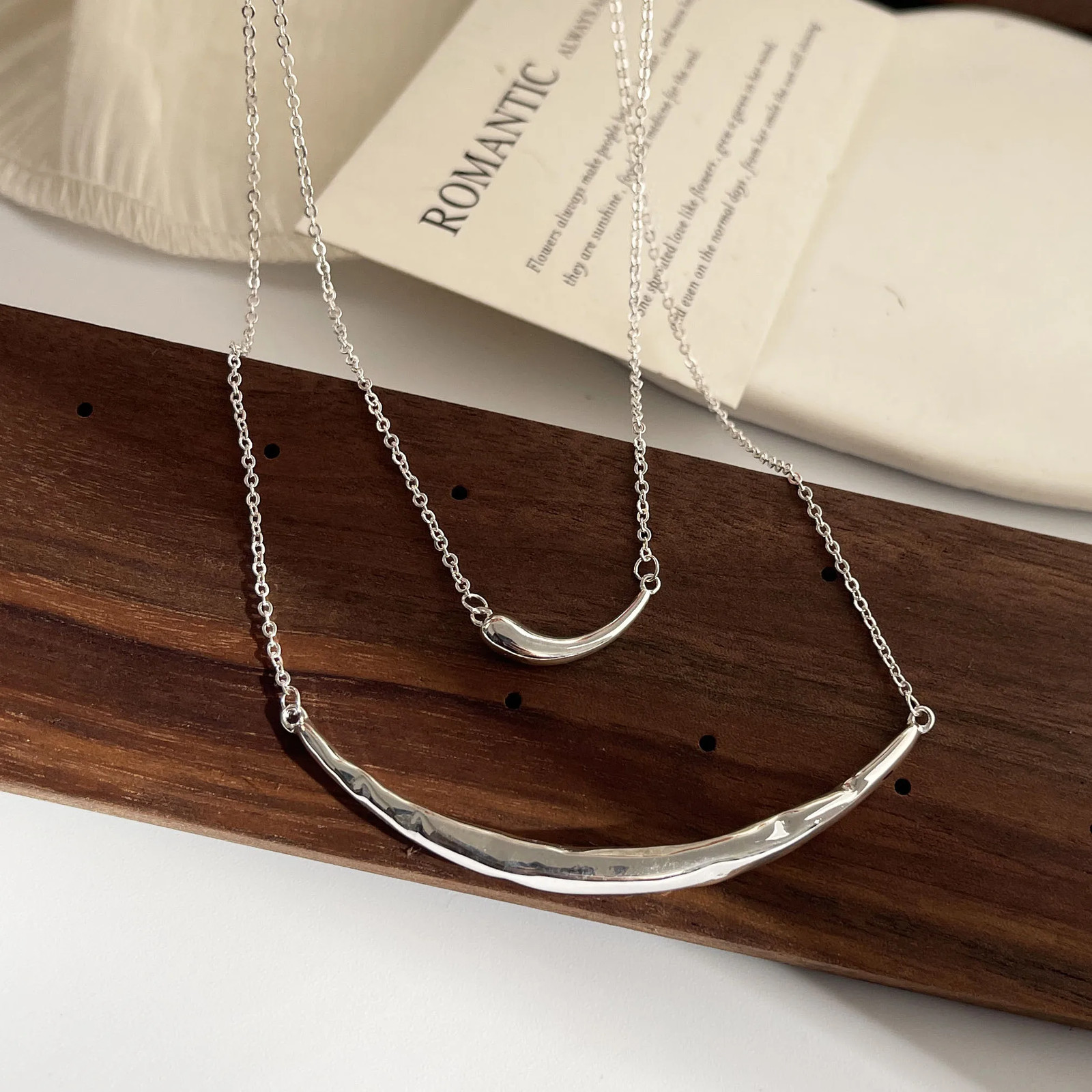 S925 Sterling Silver Necklaces For Women Simple Chain Fashion Minimalist Pendant