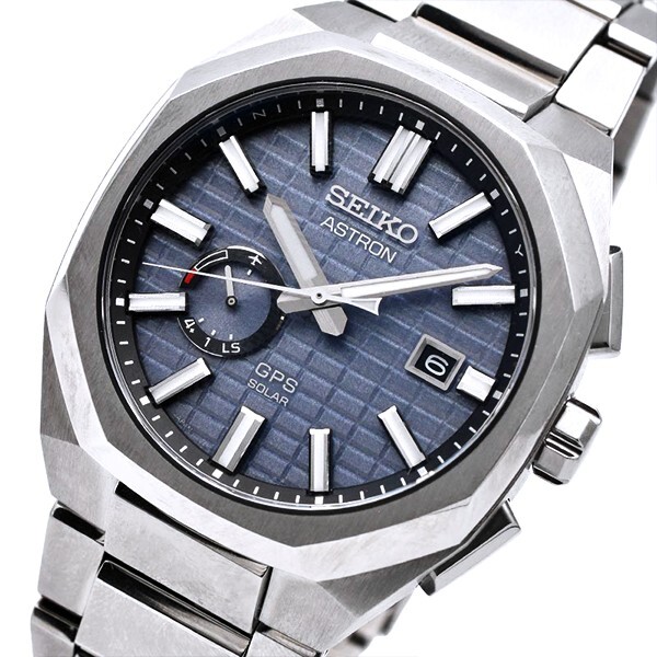 SEIKO ASTRON SBXD013 NEXTER Titanium GPS Radio Solar Watch Blue Gray Dial 41.2mm