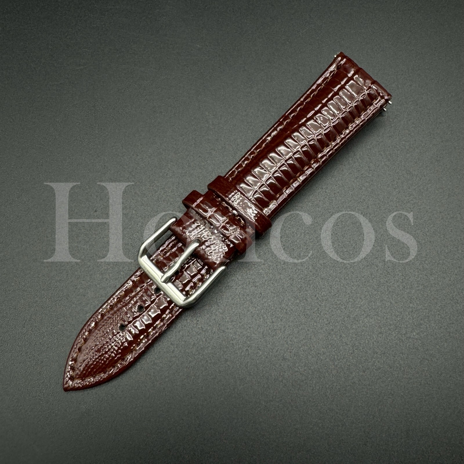 18 20 22 MM Genuine Leather Lizard Watch Band Strap Quick Release Fits Seiko BN