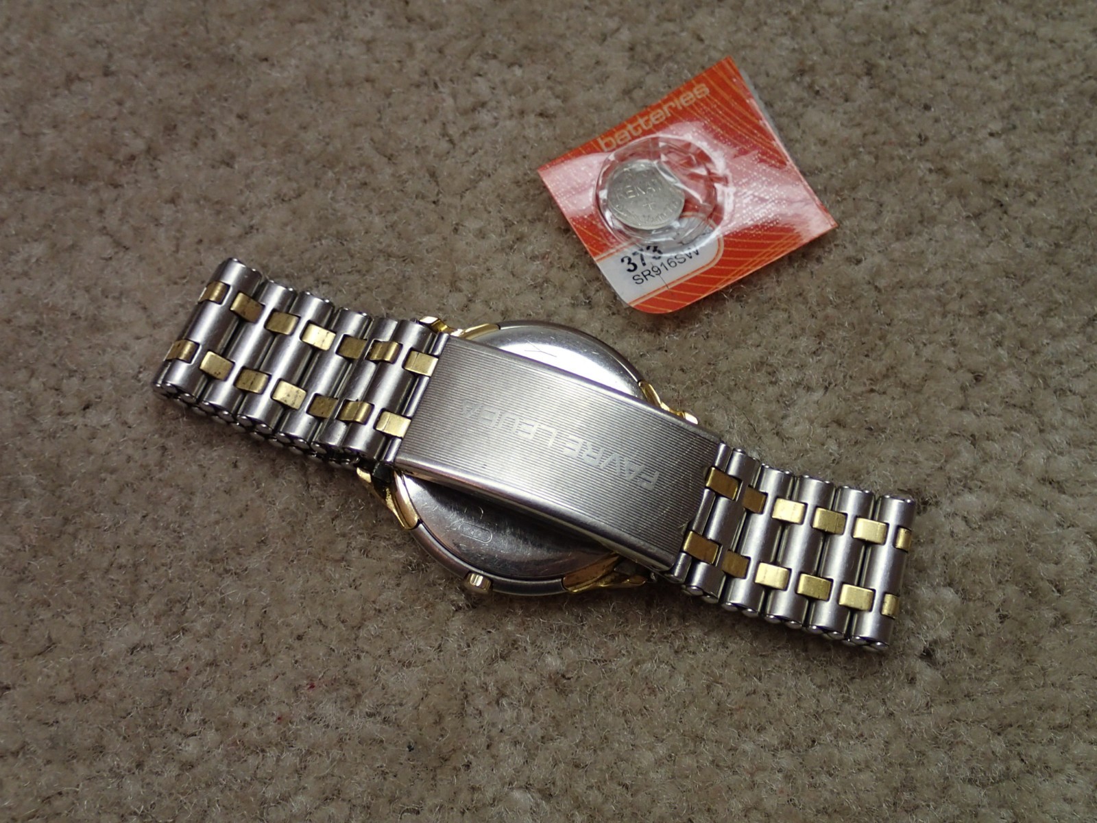 Favre Leuba Vintage Harpoon Quartz Watch Swiss Estate Item Not Working Project