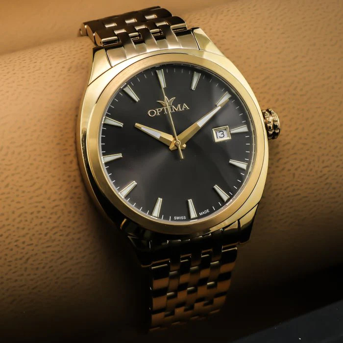Optima – Swiss Watch – OSM485-GG-2 Swiss Quartz Ronda 41 mm OSM485 50 m (5 ATM