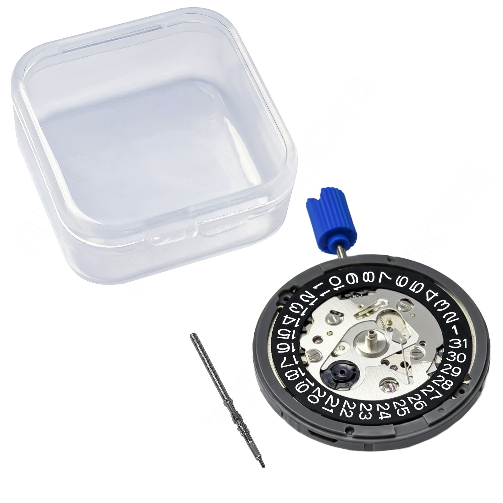 For Seiko NH35 NH35A Automatic Watch Movement Date at 3 w/ Black Date Disc (TMI)