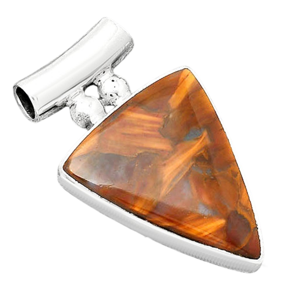 Natural Pietersite – Namibia 925 Sterling Silver Pendant Jewelry P-1259