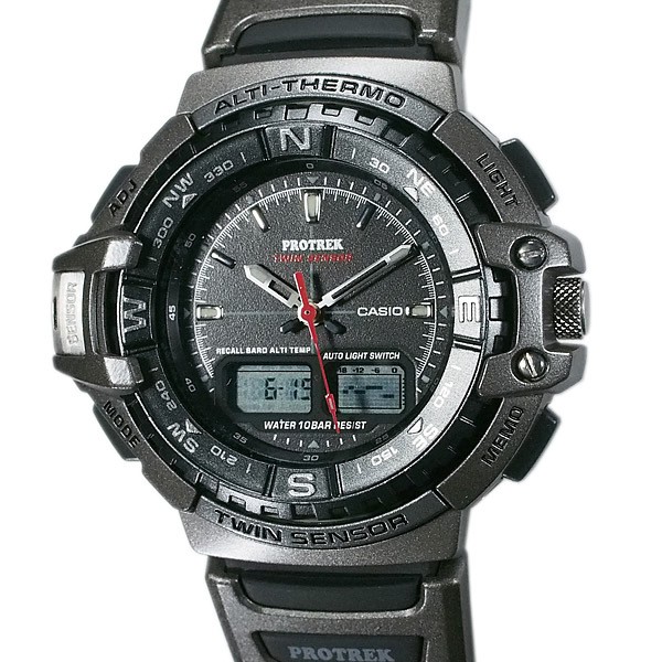 CASIO Pro Trek PRT 700 Twin Sensor Rubber Quartz Men’s FJ
