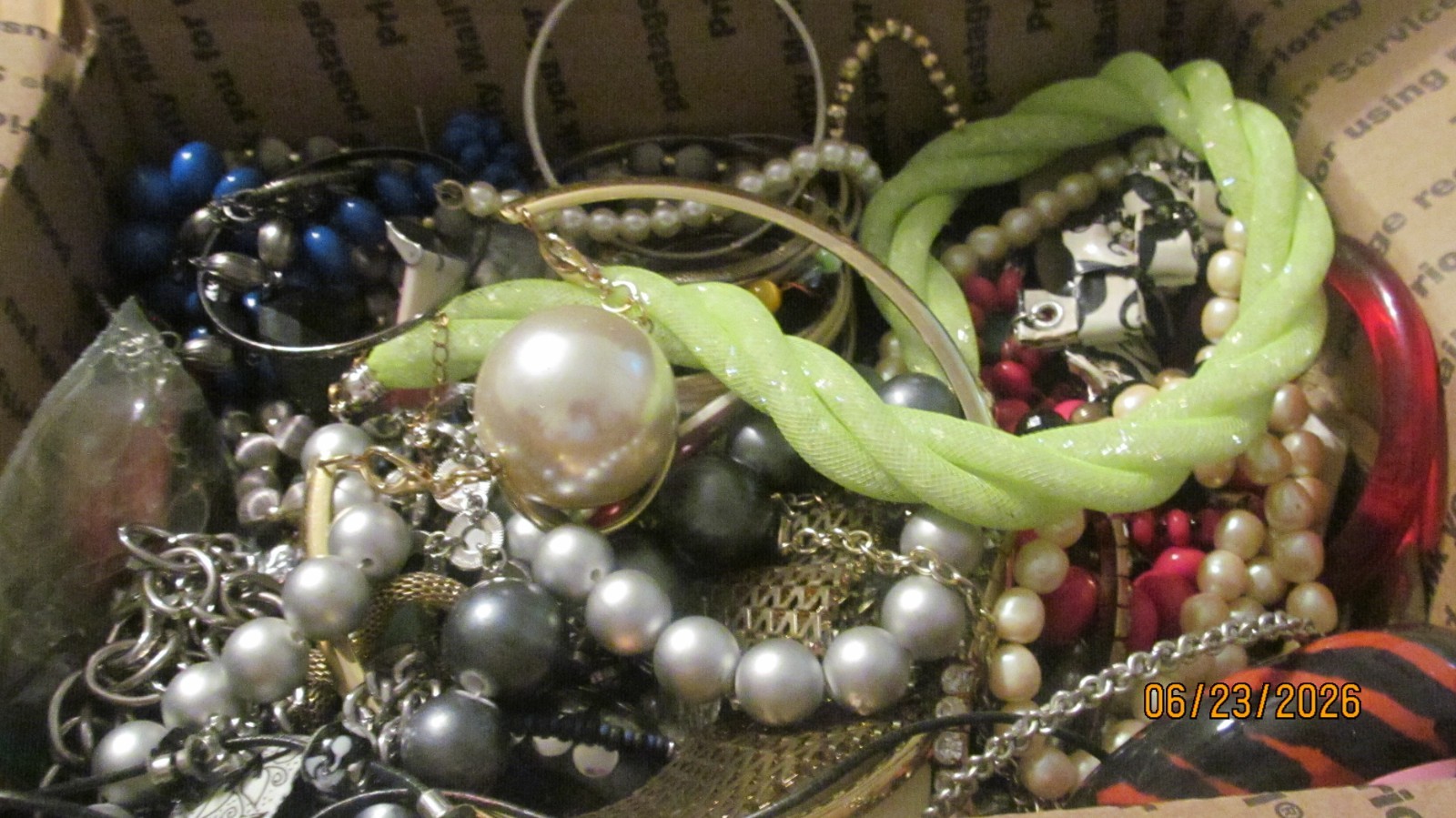 New/Vintage 10 lb junk drawer + good wearable jewelry good lot