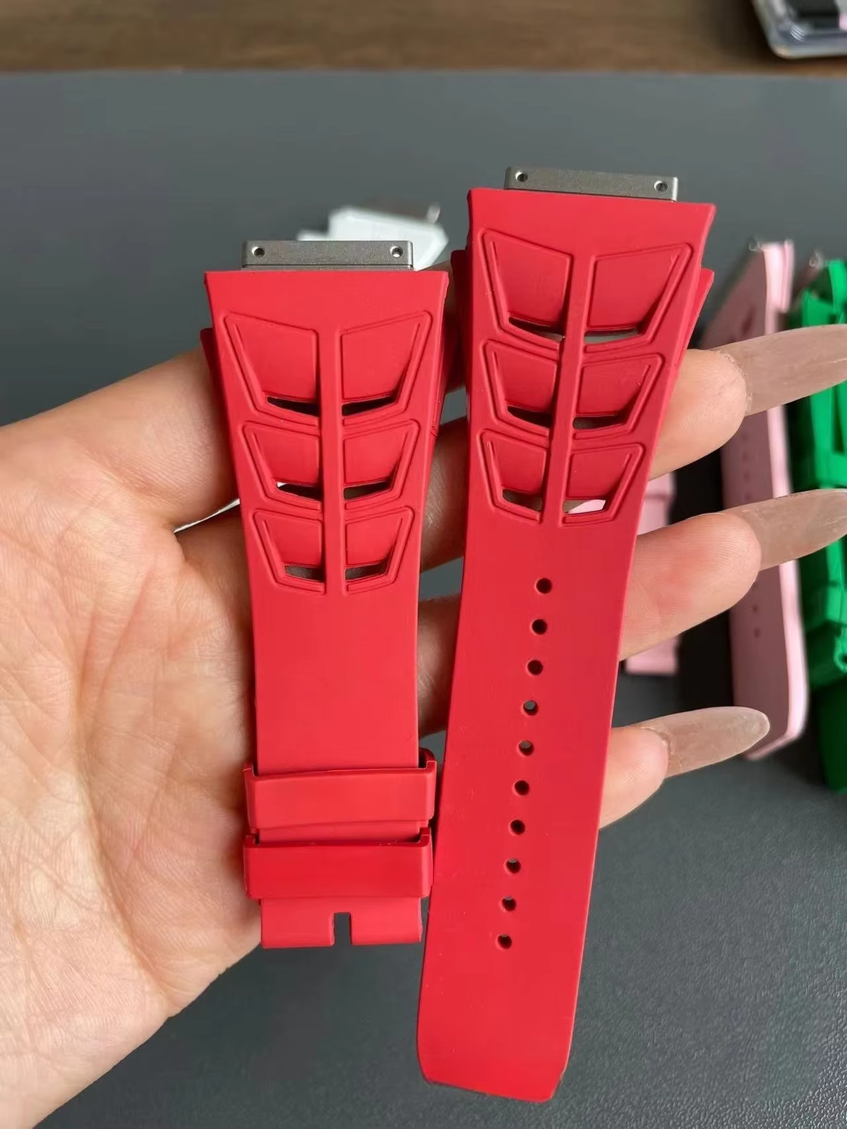 M Size Replacement FKM Fluoro Rubber Watch Band Strap Fits Richard Mille RM11-03