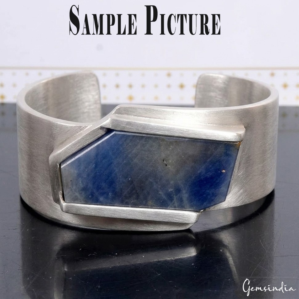 46.44 Cts GTL Certified Rare Untreated Blue Gray Sapphire Uncut Rough Loose Gem