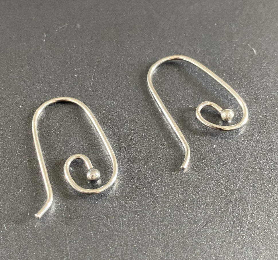 Sterling Silver Hoop Earrings 925 Minimalist Swirl ALE Stamp Jewellery Gift