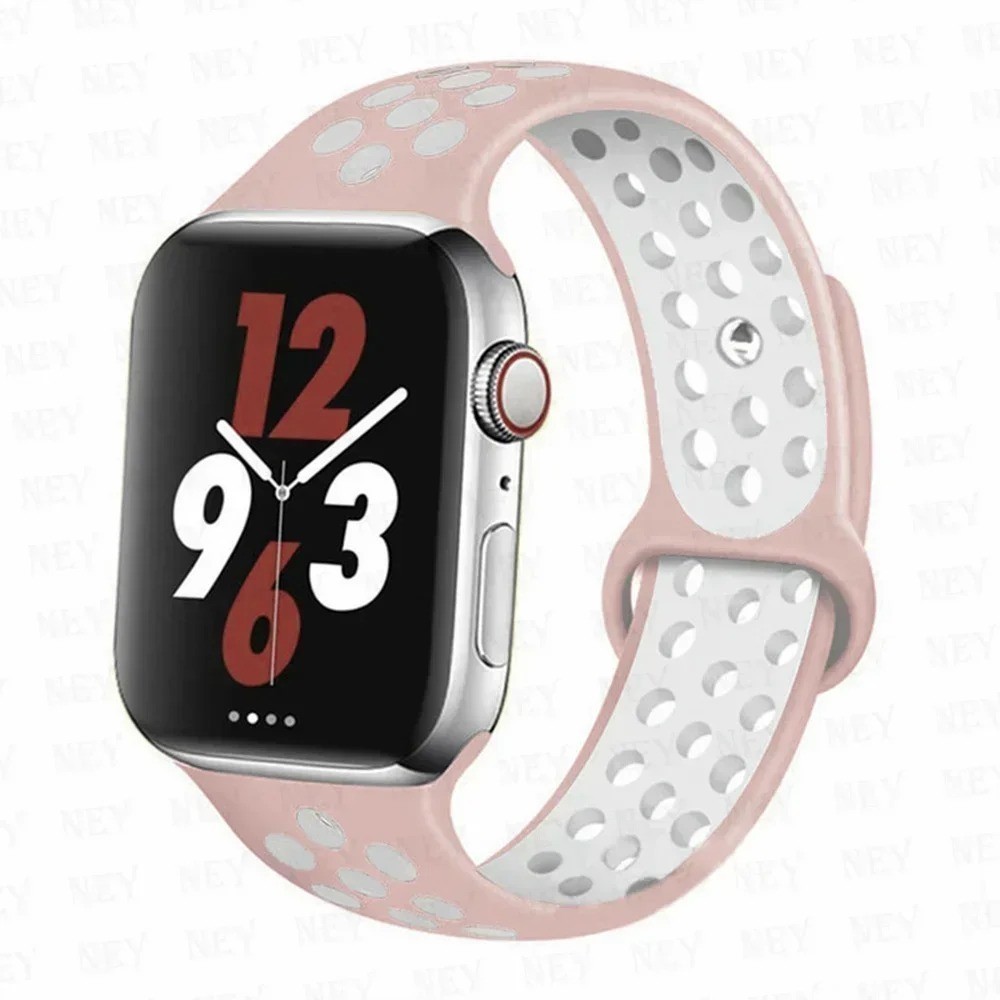Silicone Sport Straps For Apple Watch Band 45mm 44mm Ultra2 49mm 38/40mm 41mm 42