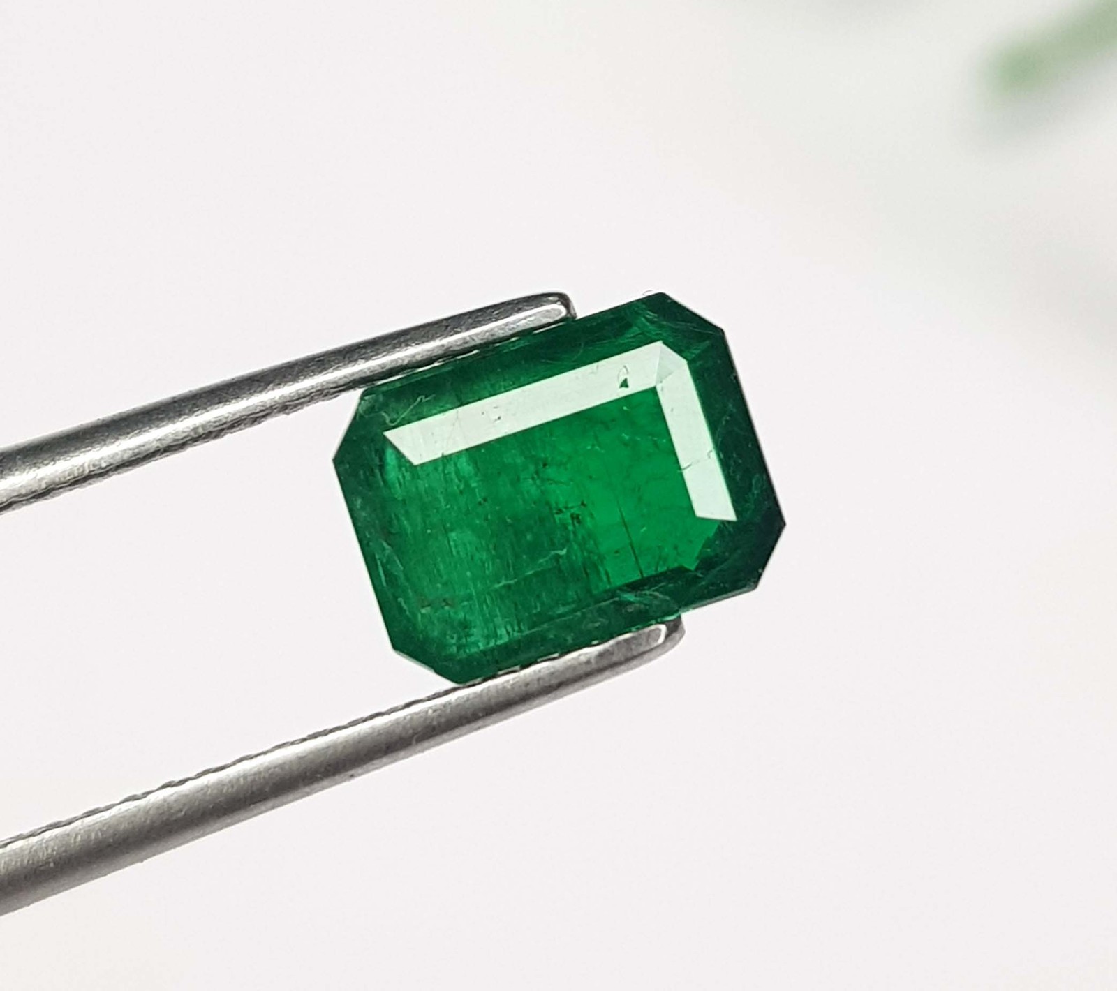 1.63 Ct Natural Emerald Zambian octagon Cut Untreated loose Gemstone