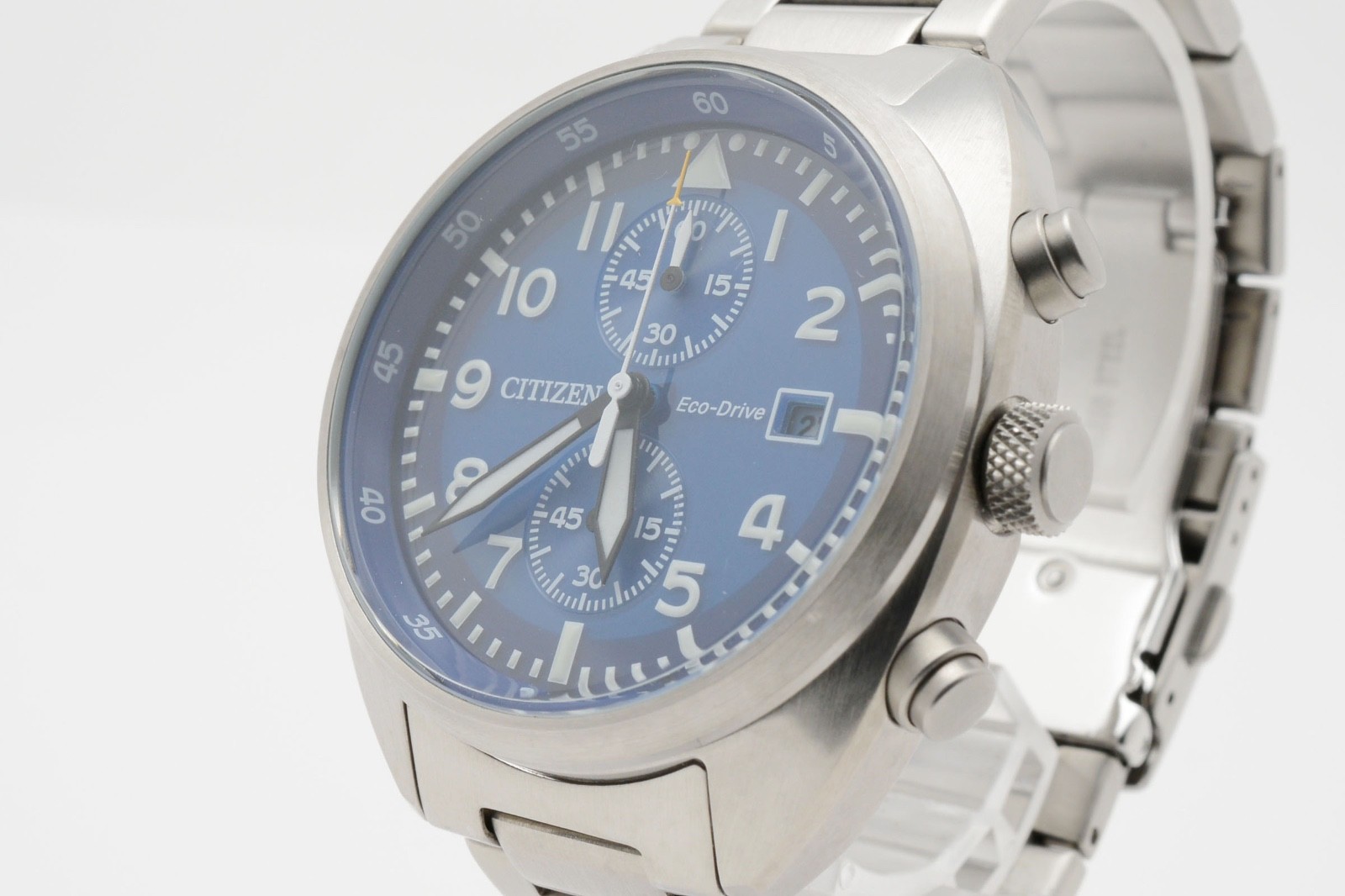 CITIZEN CA7040-85L Eco-Drive Solar Quartz Men’s Watch Blue Dial 41mm