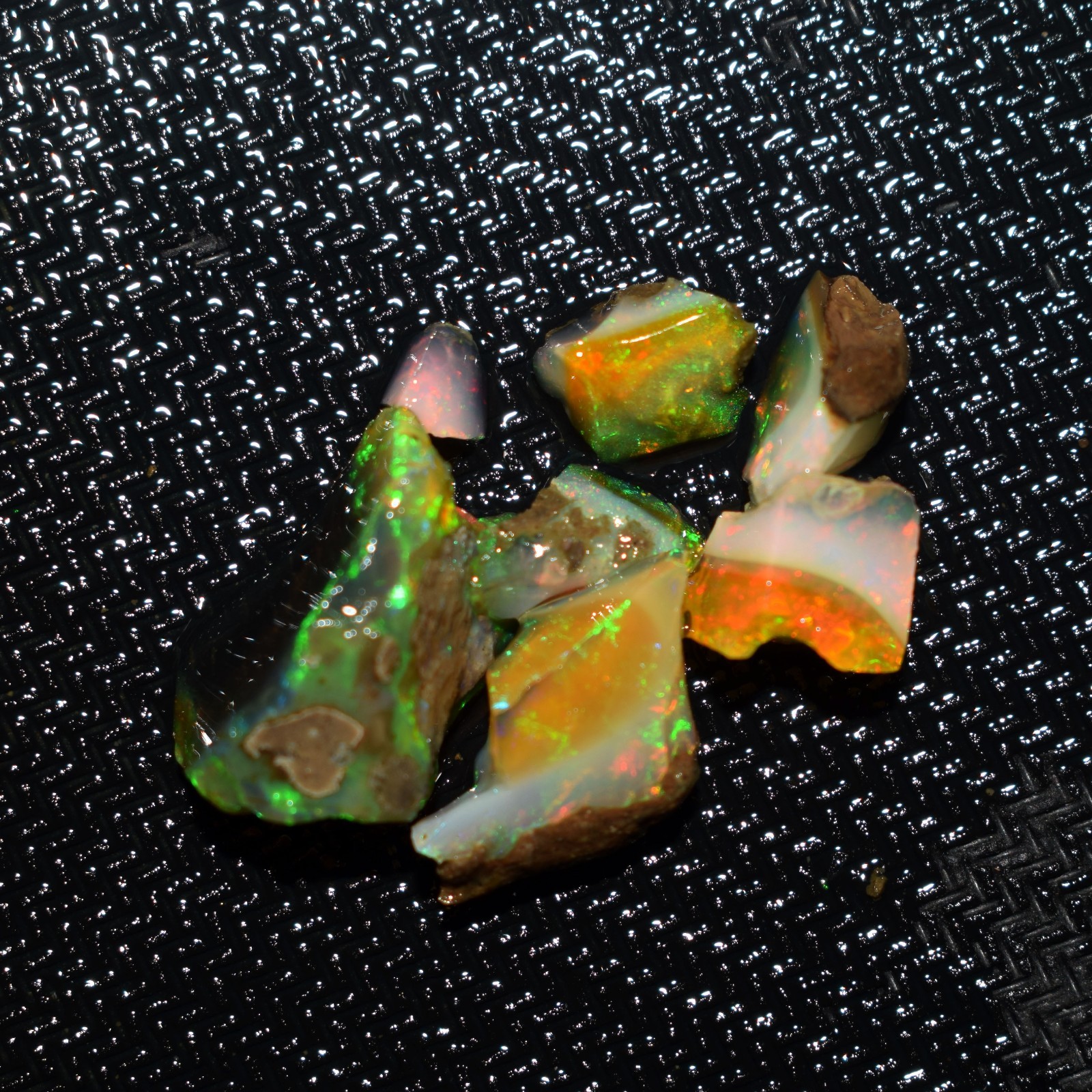 17.0 CT Ethiopian Natural Fire Opal Rough Certified Untreated Gemstone